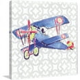 thumbnail image 2 of Marmont Hill "Watercolor Biplane" by Reesa Qualia Painting Print on Wrapped Canvas, 2 of 5