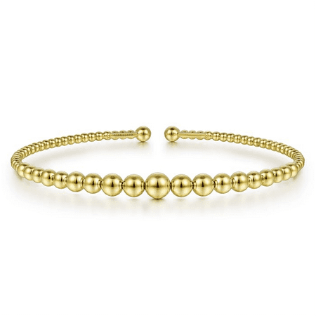14K Yellow Gold Bujukan Open Bangle
