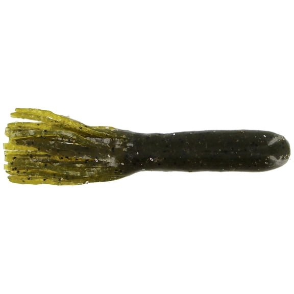 Big Bite Baits 4 inch Tour Flipper Soft Plastic Tube (Green Pumpkin Money)