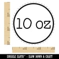 thumbnail image 2 of 10 oz Ounce Weight Label Self-Inking Rubber Stamp Ink Stamper - Yellow Ink - Small 3/4 Inch, 2 of 7