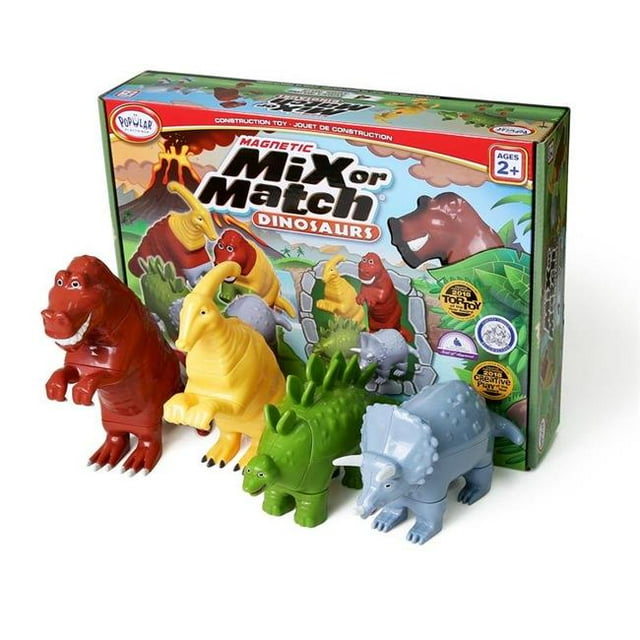 Popular Playthings Dinosaures Magnétiques à Mélanger Ou Assortir