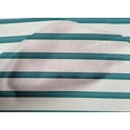 thumbnail image 4 of oneOone Cotton Cambric Teal Green Fabric Stripe Block Dress Material Fabric Print Fabric By The Yard 56 Inch Wide, 4 of 4