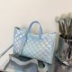 thumbnail image 1 of Bolso Bandolera Acolchado Mujer Gran Capacidad para Shopper Viaje Azul, 1 of 6