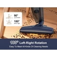 thumbnail image 3 of Corded Stick Vacuum for Pet Hair & Hard Floors - Lightweight, 3-in-1 Handheld with 180°Left-Right Steering, 14KPA Powerful Suction on Low-Pile Carpet, HEPA Filter, 16.4ft Cord, 0.7L Capacity (VA001), 3 of 9