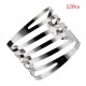 thumbnail image 1 of 12 Pieces Napkin Rings Serviette Rings Hollow Shaped Napkin Rings Napkin Buckles Iron Material for Dining Table Towel, 1 of 4