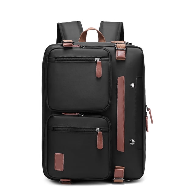 Convertible 17.3 Inches/15.6 Inches Laptop Bag 3 In 1 Messenger Bag Shoulder Bag Backpack Multi-functional Briefcase For Men Women Business School Work Travel