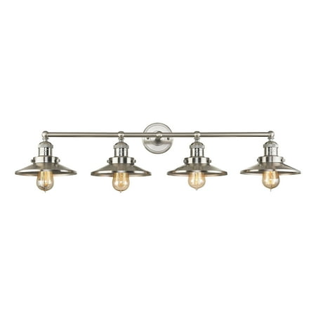 

ELK Lighting English Pub 4 Light Vanity In Satin Nickel (67173/4)