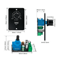 thumbnail image 3 of DC 12-24 V LED Dimmer PWM Dimmer Switch, 5 A 3 Wire Dimmer for LED Bulbs with USB Fast Charging QC 3.0 for RV,Boat,Truck, 3 of 7