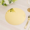 thumbnail image 4 of BalsaCircle 10 Gold Plastic 10" Mirror Decorative Round Charger Plates Wedding Birthday Events Reception Catering Party Home Decorations Supplies, 4 of 6
