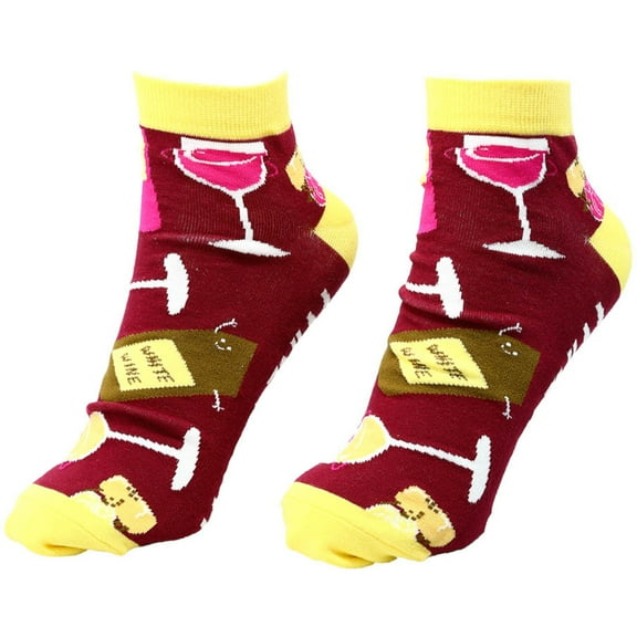 Pavilion Gift Company - Wine - Cotton Blend Ankle Socks