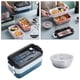 thumbnail image 5 of Caja Bento sin BPA Macarena fiambreras apilables azul con tazón de sopa, 5 of 8