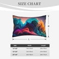 thumbnail image 4 of Sikiie Colorful Surreal Landscape Print Plush Pillow Cover, Wrinkle-proof and Stain-resistant Pillow Protector without Pillow Core, Home Decoration-14"x20", 4 of 6