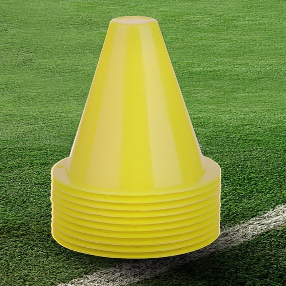 Karlge Football Cone,Football Marking Discs,10pcs Soccer Training Cone Football Barriers Plastic Marker Holder Accessory