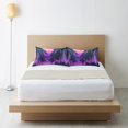 thumbnail image 6 of Yayeee Pillowcase Standard Size Set of 2 Satin Wrinkle Resistant Pillow Case, Green Digital Art, 6 of 7