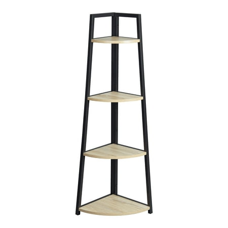 

4-Tier Corner Shelf Triangular Shelf for Cubicle Bookshelf for Living Room Small Storage Racks for Pantry