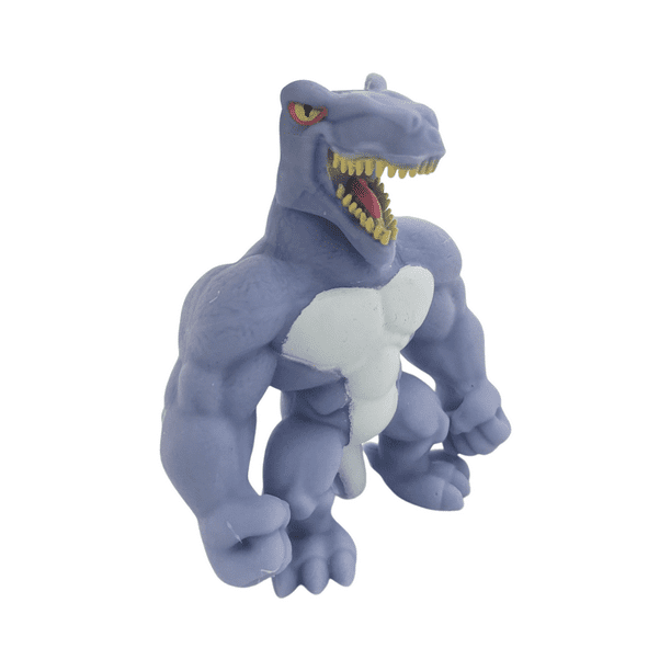 Dino Monster Flex Juguetes Flexibles Dinosaurios Elásticos azul acero Pequeño