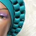 thumbnail image 3 of Cheers.US Women Lady Girls Wide Band Adjustable Soft African Nation Style Turban Hat African Pattern Knot Headwrap Headwear, 3 of 7