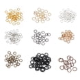 thumbnail image 1 of 200 Pieces Rings Anklet Jewelry Making Finding Decorative Craftsman Supply Connection Connector Handmade Handicraft DIY Crafting Accessory Dark Black, 1 of 7