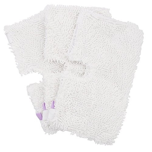 White Microfiber Cloth Cleaning Pads For Steam Floor Mop Steamer Cleaner Parts 