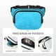 thumbnail image 5 of Fotbe Sky Blue Glitter Cangurera Cuadrada con Estampado de Doble Capa, Bolsa de Cintura Ajustable Mini para Hombres y Mujeres, 5 of 9