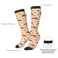 thumbnail image 4 of Xecao Pumpkins On Red Car And Tractor Print Compression Socks for Both Men And Women for Running, Travel, Flight, Nurse, 4 of 6