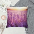 thumbnail image 2 of Chilfamy Lavender Flowers Pillow Covers Short Plush Soft and Durable Indoor Outdoor Decorative Pillow Case 1PC 12x12in, 2 of 5