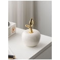 thumbnail image 3 of Statue Ceramic Figurine Gifts Collection Tabletop Fruit Sculpture Ornament for Dining Room Home Bookshelf Decor, White,, 3 of 6