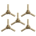 thumbnail image 1 of Conector De 3 Vías En Forma De Y Adaptador De Manguera De Púa De Latón 4mm Para Aire Agua 5Pcs, 1 of 1