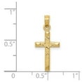 thumbnail image 2 of 11mm 14k Solid Yellow Gold Polished Religious Faith Cross Pendant Necklace Pendant for Women, 2 of 2