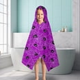 thumbnail image 6 of Spider Web Halloween Pattern Hooded Bath Towel，50"x30" for Ages 3 To 12 Kids, Quick Dry Lightweight Soft Microfiber Hood Beach Towel Cover Up for Kids, 6 of 7