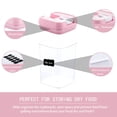 thumbnail image 3 of Juego de recipientes herméticos U-QE para almacenar alimentos, 10 unidades, color rosa, 3 of 9
