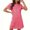 Hot Pink, variant on Zorckvet Womens Dressy Nightgowns Valentine's Day Sleepshirts Heart Print Soft Fashion Nightshirts for Women Short Sleeve