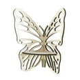 thumbnail image 2 of Wooden Craft Butterfly Hollow Wall-Mounted Storage Rack For Home Wall Decoration, Openwork Design With Shelf For Dual Purpose Storage & Decor, Easy To Mount For Bedroom Living, 2 of 7