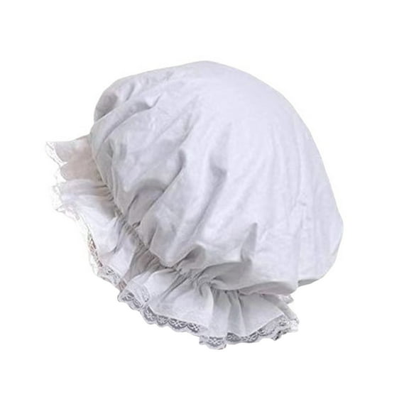 lixuesong Maid Hat White Maid Outfit Granny Hat Props Classical Lace for Game Challenge, Themed Parties and Photography