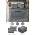 thumbnail image 3 of Grace Living Venus 3pc King/California King Comforter Set, Denim, 3 of 6