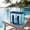 Blue, variant on Transparent Mesh Beach Bag Large Capacity Travel Tote Bag Portable Swimming Bag Summer Storage Bag Toiletry Organizer Lightweight Handbag For Beach Pool Vacation And Travel