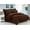 Brown, variant on Silky Soft Dobby Stripe Bed-in-a-Bag 8-Piece Comforter Set ---Full/Queen Black