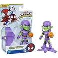 thumbnail image 2 of Spidey and His Amazing Friends Marvel Green Goblin Hero Collectible Action Figure, Green, 2.39 oz, 2 of 4