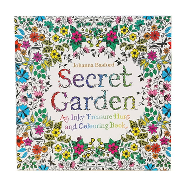Libro De Colorear Secret Garden Coloring Book 24 páginas DIY libro de dibujo para niños adultos (1) Ehuebsd Libre de BPA