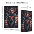 thumbnail image 3 of Fotbe Modern USA Deer Head Print Duplex Receptacle Wall Plate, 1-Gang 5.0" x3.0" Wall Outlet Covers, Dual Outlet Faceplates Covers, Color-matched Screws Included-Style V, 3 of 6