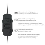5V 3PIN ARGB Controller,Built-in Light Mode,SATA Interface Extension Cable for PC Case Fan(Black)