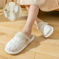 thumbnail image 5 of GERsome Womens Mens Slippers Slip-on Plush Warm Home Slippers Comfortable Slippers, 5 of 7