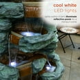 thumbnail image 5 of Alpine Corporation TZL274 LED Lights Polyresin Multi-tiered Cascading Stone Fountain, Gray, 5 of 12