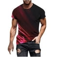 thumbnail image 1 of Chemises à Manches Longues pour Hommes Imprimé Décontracté Col Rond T-Shirt Manches Courtes 1 Pce, 1 of 9