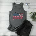 thumbnail image 4 of IROINNID Women's Round Neckline Tank Sleeveless Casual America Flag Casual Tops Blouse Tops Women Tops 4th Of July, 4 of 5