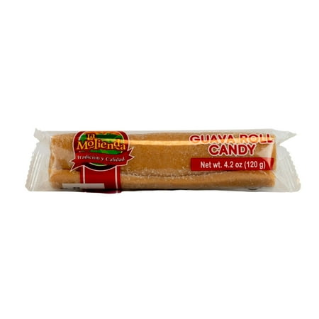 La Molienda Natural Guava Roll Candy, Mexican Traditional Fruit Candy, Special mini size, 4.2 oz