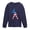 NAVY, variant on Instant Message - Baseball Player Silhouette Flag - Youth Boys Long Sleeve Graphic T-Shirt