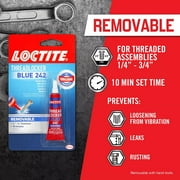 Loctite Heavy Duty Threadlocker, 0.2 oz, Blue 242, Single