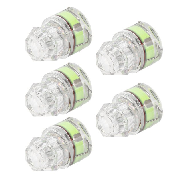 Fishing Lure Light, 5Pcs Automatic Opening LED Bass Lure Light Shape Flashing for Sea Blue,Green,Red,White