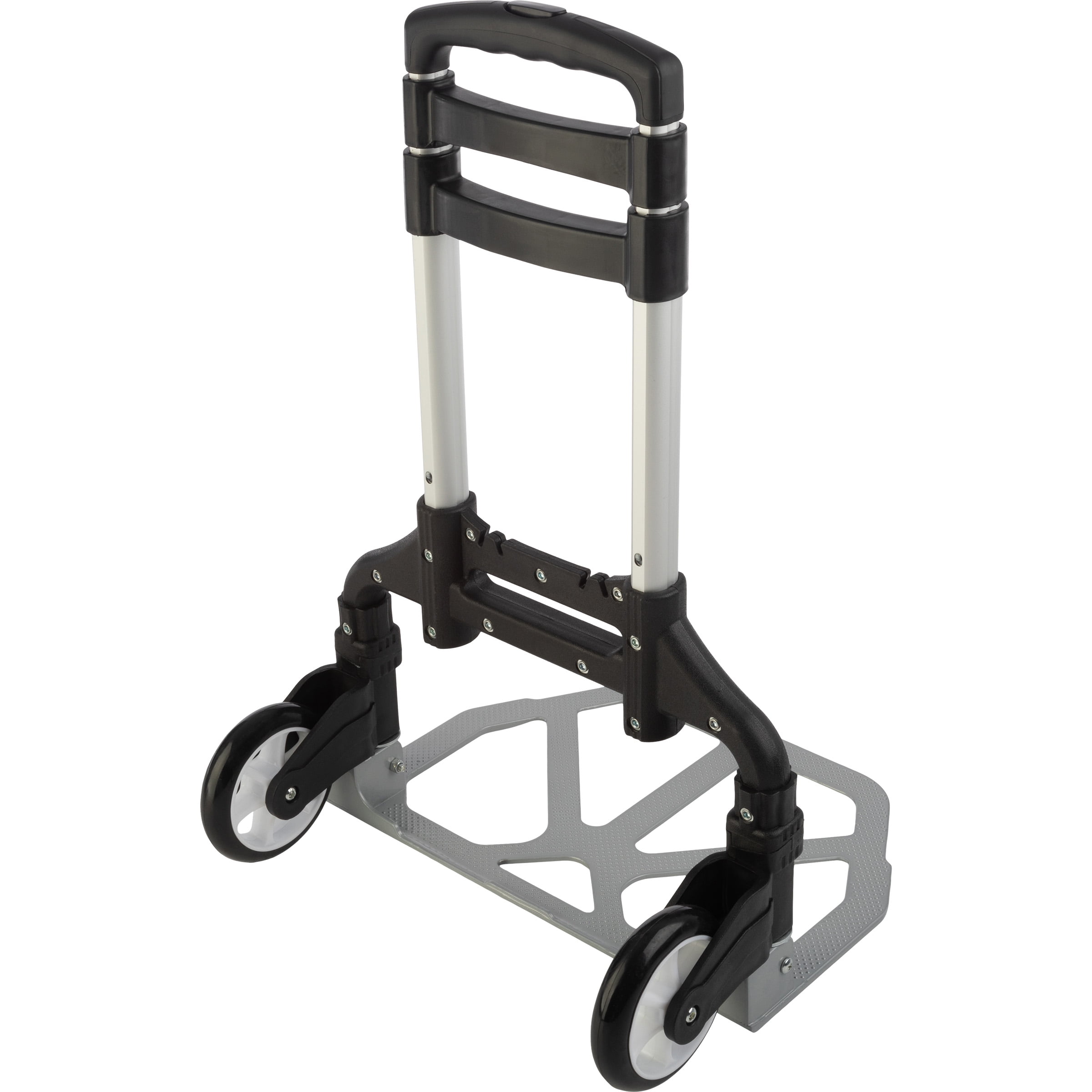 Stalwart Folding Hand Truck Dolly Cart - 154lb Capacity and Telescoping Handle